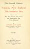 [Gutenberg 56347] • The General Historie of Virginia, New England and The Summer Isles (Vol. I)